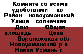 Комната со всеми удобствами 20 кв › Район ­ новоусманский › Улица ­ солнечная › Дом ­ 28 › Общая площадь ­ 20 › Цена ­ 700 000 - Воронежская обл., Новоусманский р-н, Новая Усмань с. Недвижимость » Квартиры продажа   . Воронежская обл.